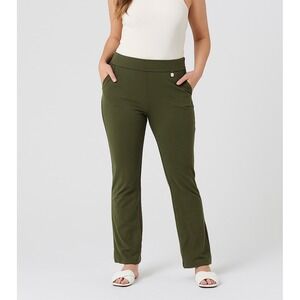 Rafaella Comfort Women's Pants – Size 4 (Olive Green)